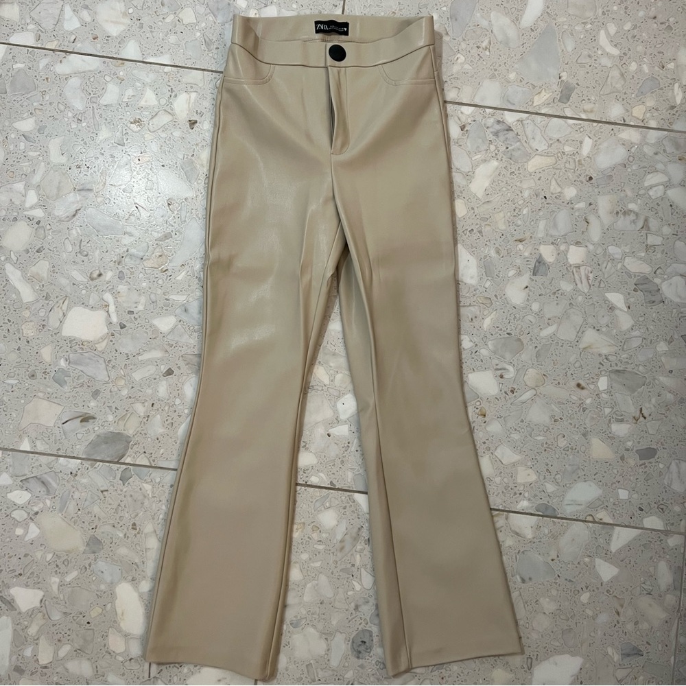 Zara faux leather pant